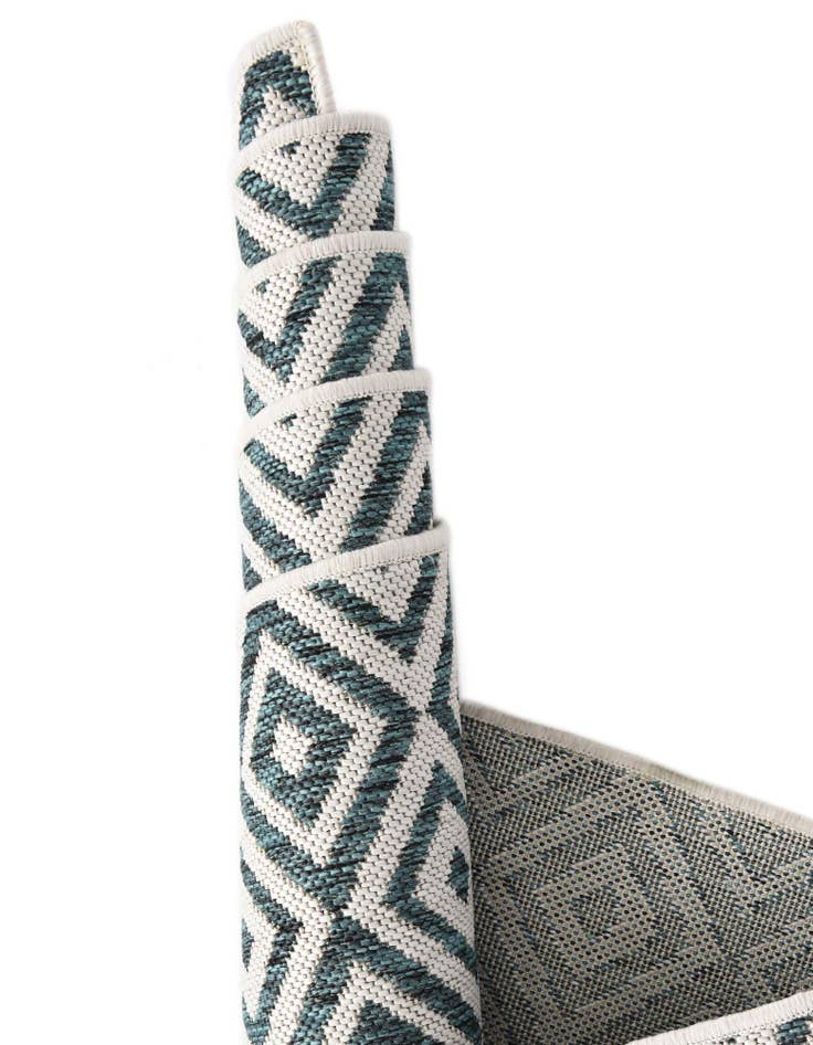 Detail image of  7' x 7'  Washable Jill Zarin Costa Rica Indoor / Outdoor Round Rug