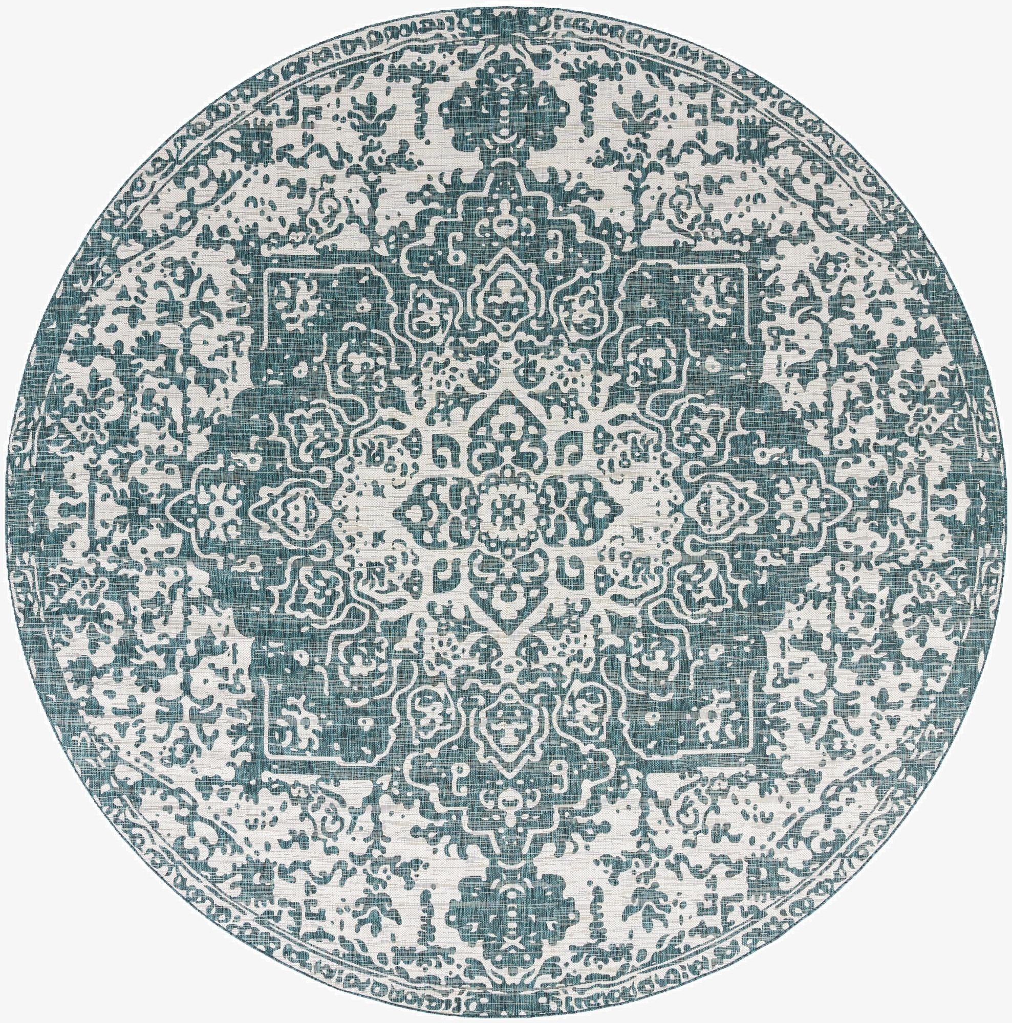 Primary image  13' x 13'  Washable Jill Zarin Dubai Indoor / Outdoor Round Rug