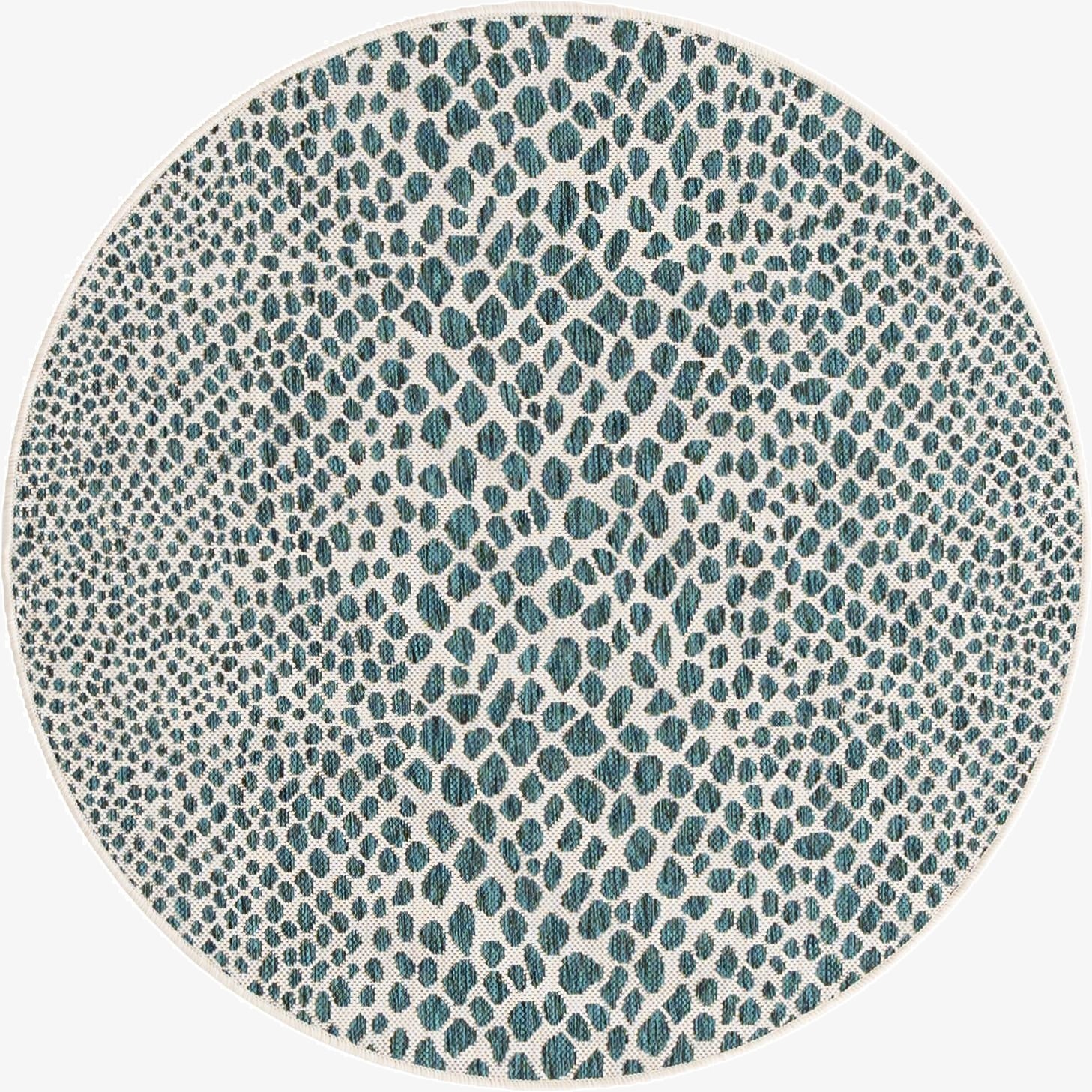  4' x 4'  Washable Jill Zarin Cape Town Indoor / Outdoor Round Rug