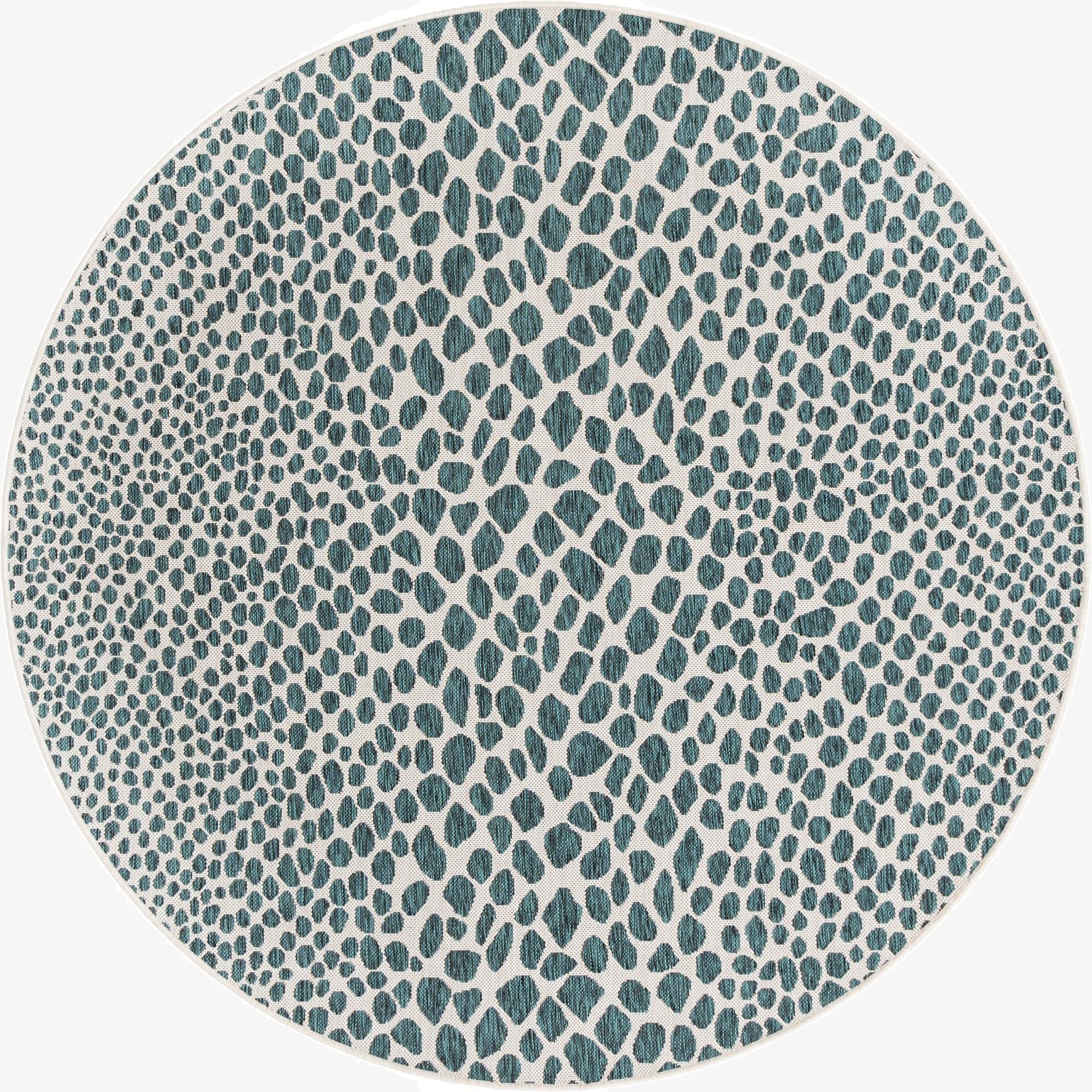  6' 7 x 6' 7  Washable Jill Zarin Cape Town Indoor / Outdoor Round Rug