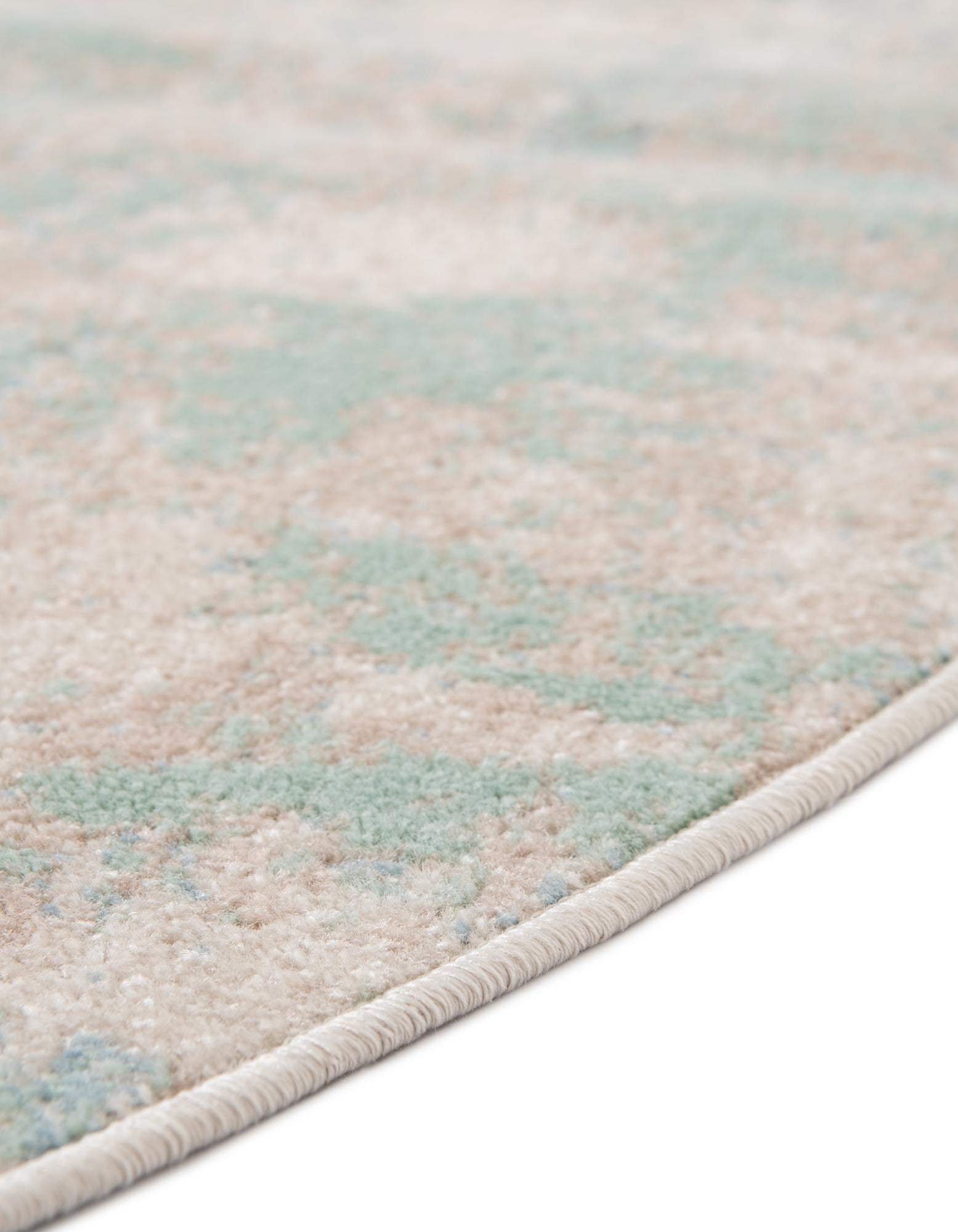 Teal 7' 10 x 7' 10 Lotus Round Rug | Rugs.com