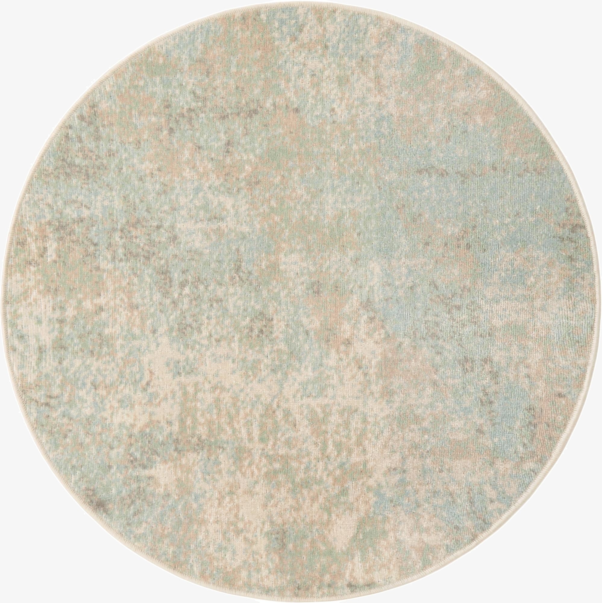  3' 3 x 3' 3 Lotus Round Rug