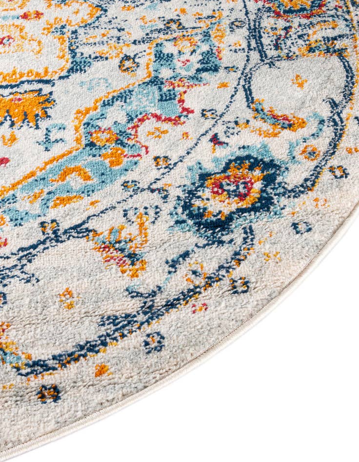 Detail image of  5' 3 x 5' 3 Madeline Vintage Round Rug