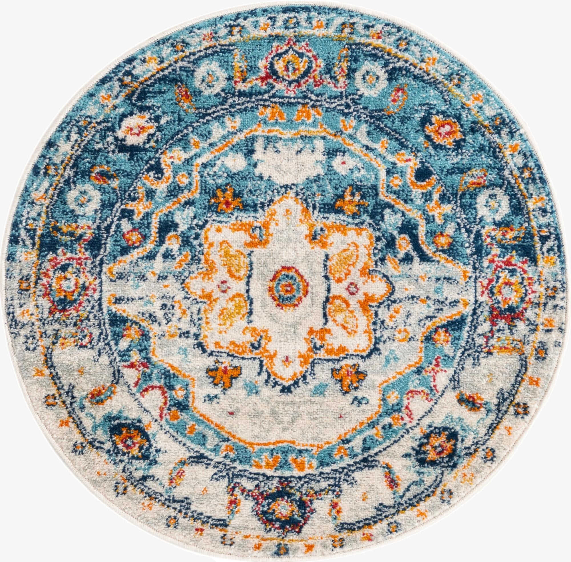  3' x 3' Madeline Vintage Round Rug