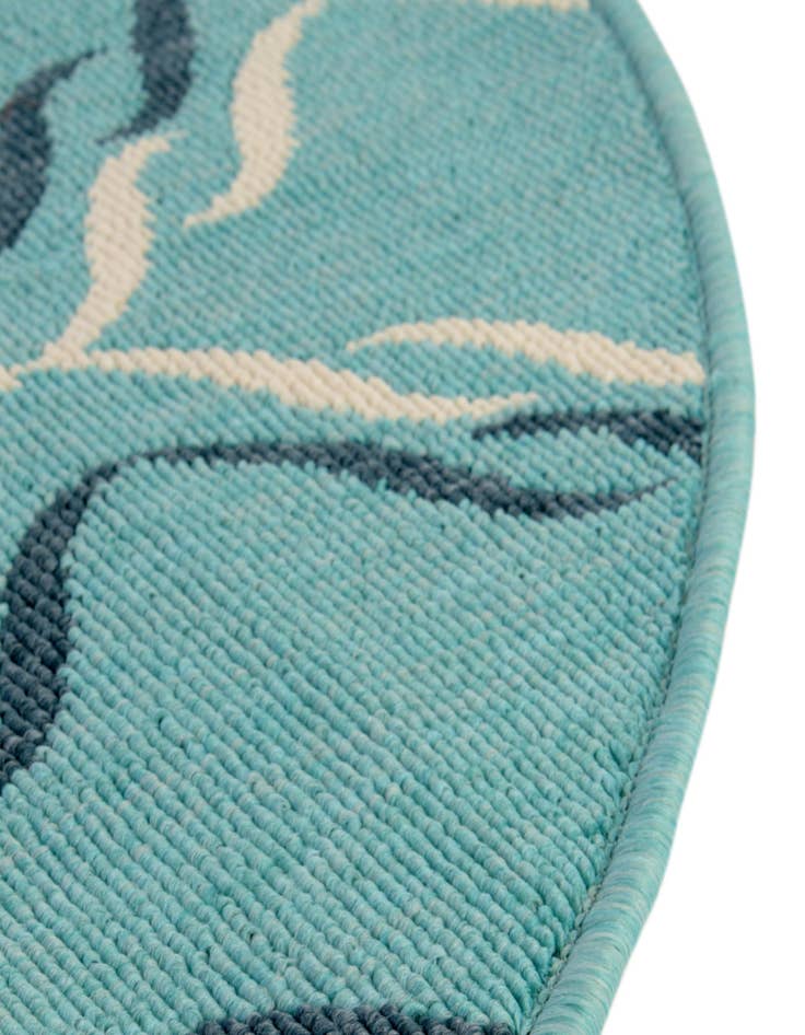 Detail image of  4' x 4'  Washable Lattice Indoor / Outdoor Round Rug