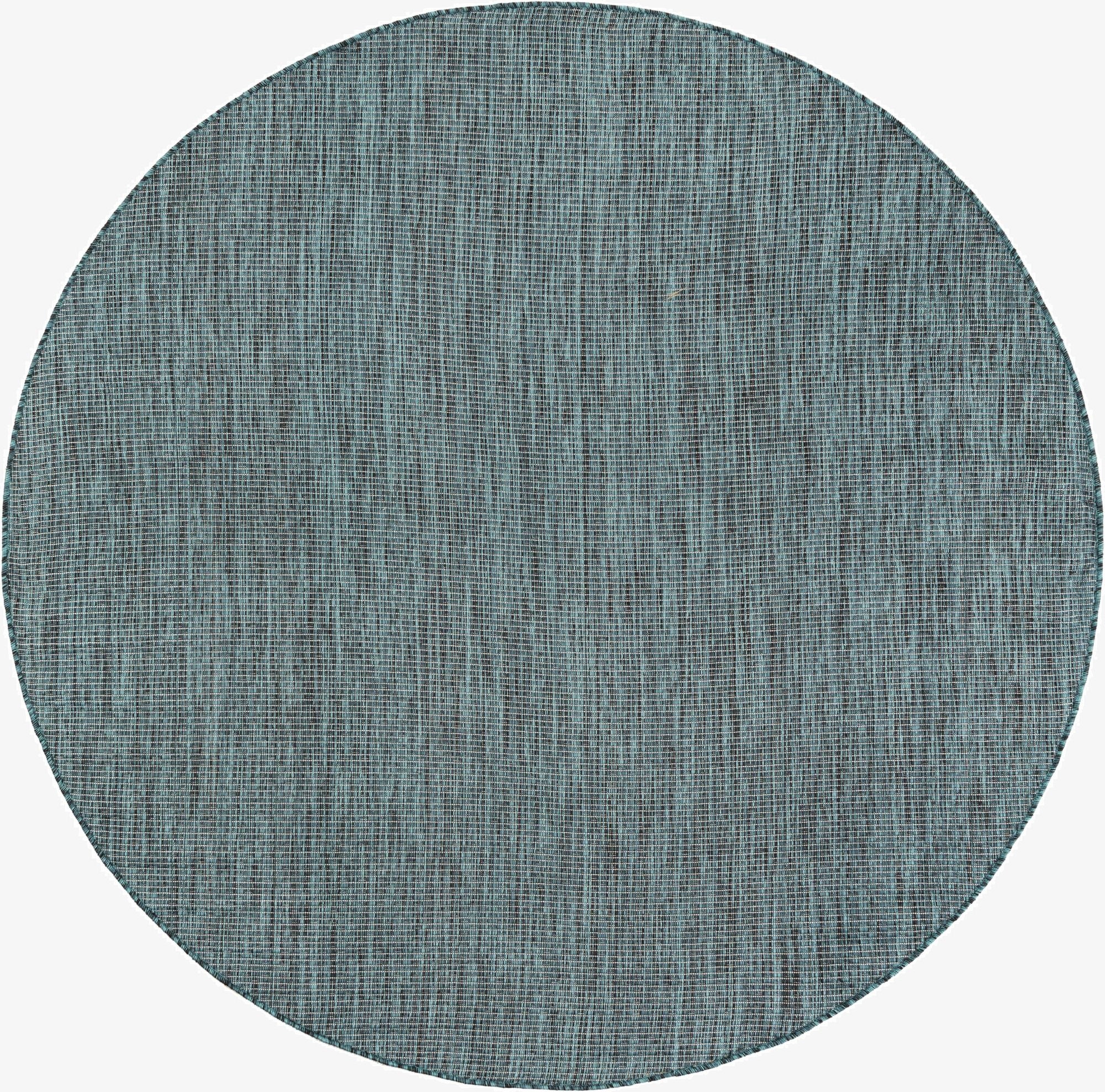  6' 1 x 6' 1  Washable Solid Indoor / Outdoor Round Rug