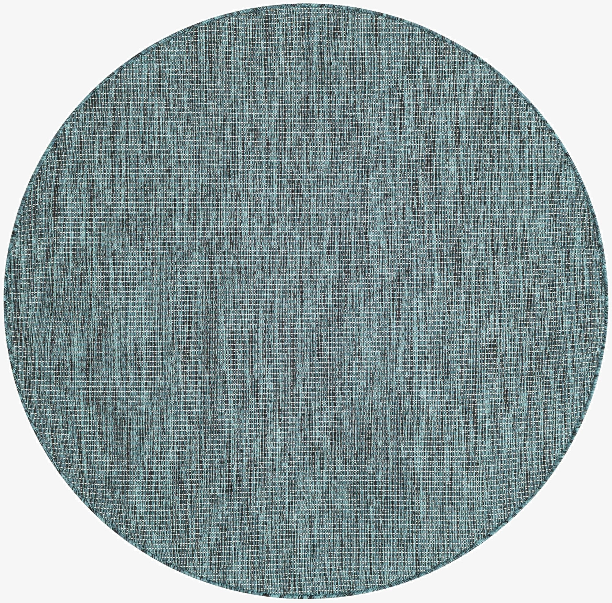  4' 1 x 4' 1  Washable Solid Indoor / Outdoor Round Rug