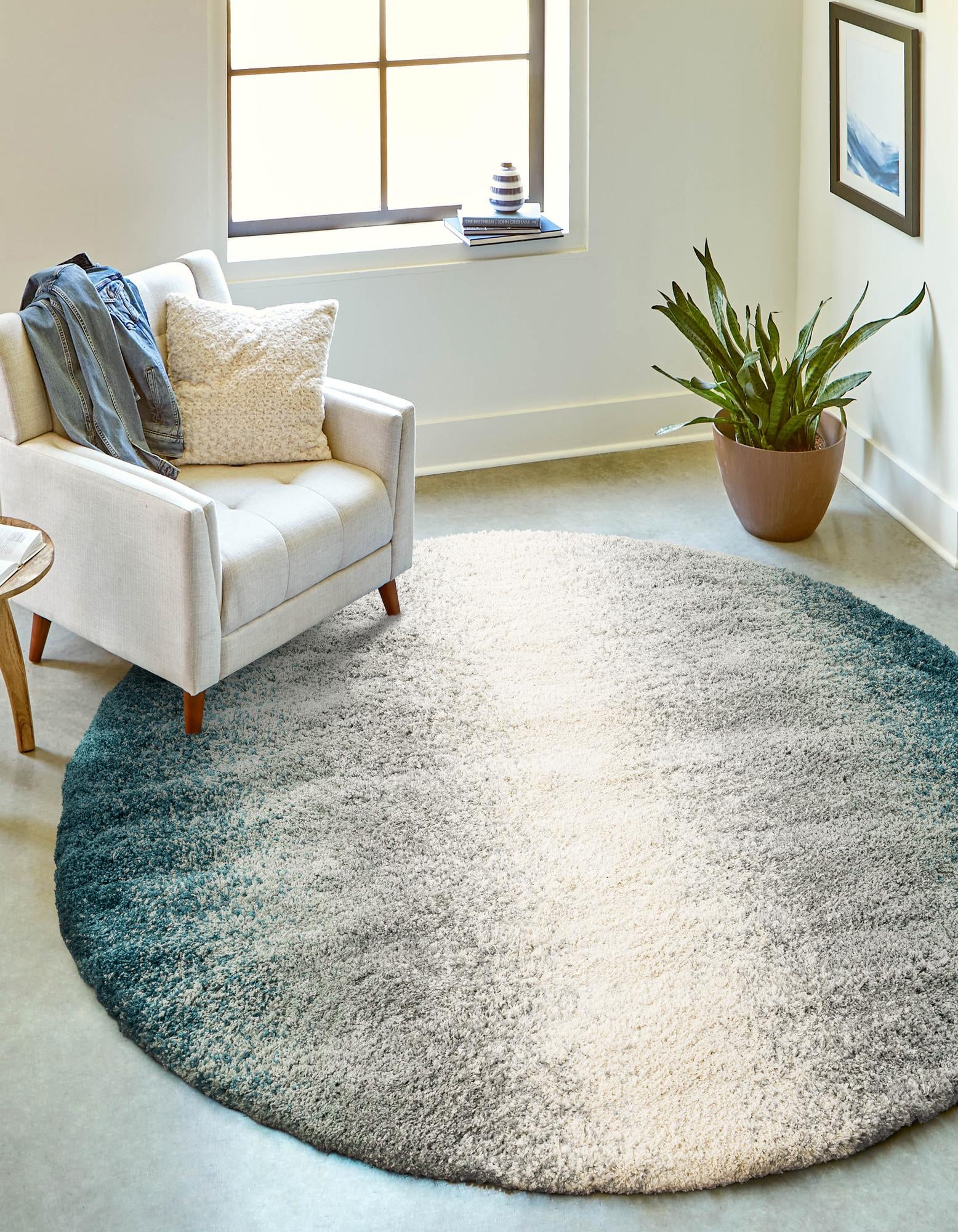  3' 3 x 3' 3 Soft Touch Shag Round Rug