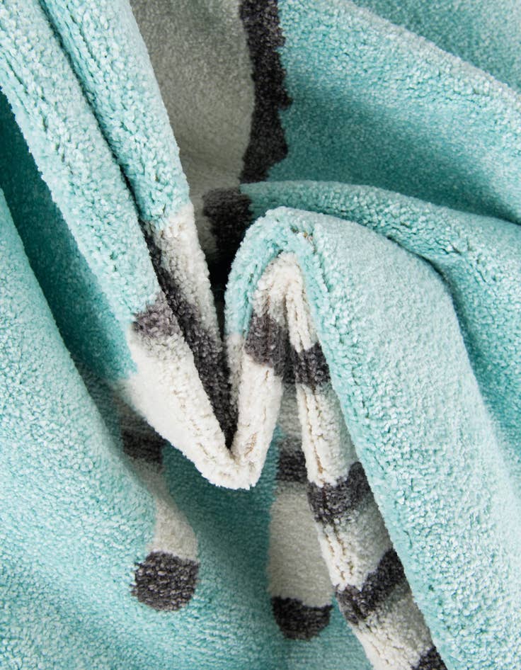 Detail image of  3' 3 x 3' 3 Zebra Whimsy Kids Round Rug