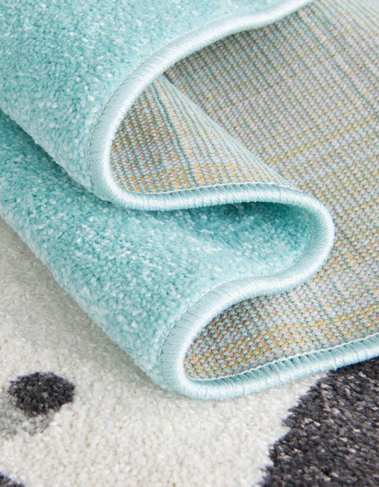 Detail image of  3' 3 x 3' 3 Zebra Whimsy Kids Round Rug