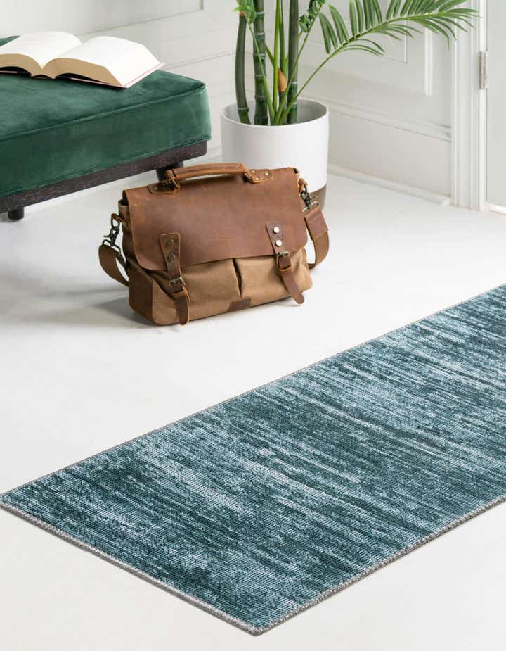 Teal 2' x 5' Asha Runner Rug | Rugs.com
