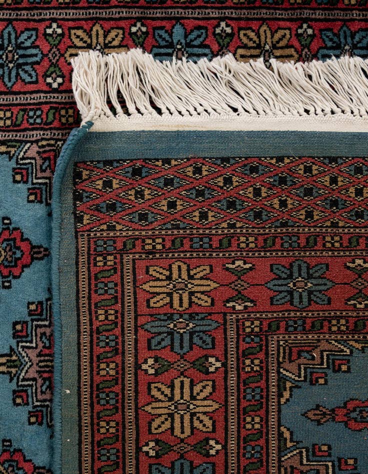 Detail image of  2' 7 x 12' 3  Hand Knotted Bokhara Oriental Wool Runner Rug