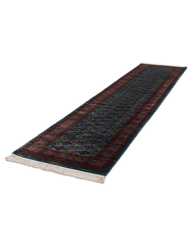 Detail image of  2' 7 x 12' 3  Hand Knotted Bokhara Oriental Wool Runner Rug