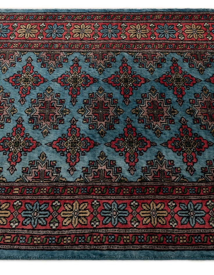 Detail image of  2' 7 x 12' 3  Hand Knotted Bokhara Oriental Wool Runner Rug