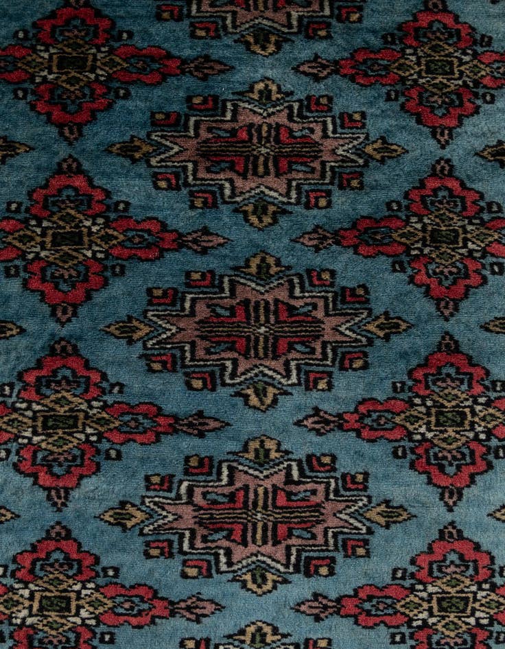 Detail image of  2' 7 x 12' 3  Hand Knotted Bokhara Oriental Wool Runner Rug