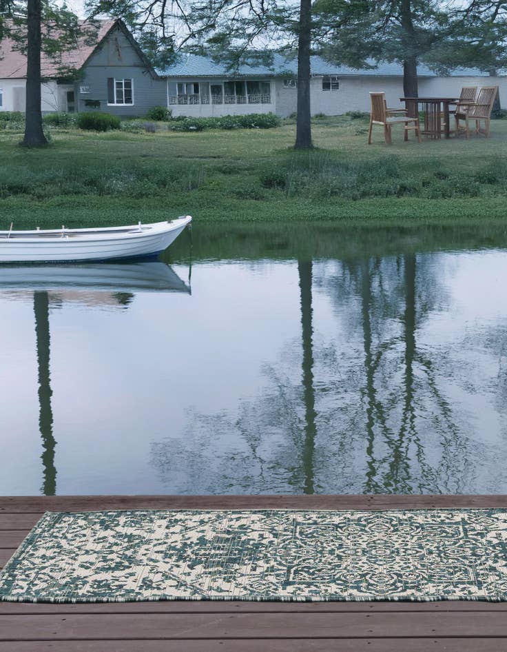 Detail image of  2' x 6'  Washable Jill Zarin Dubai Indoor / Outdoor Runner Rug