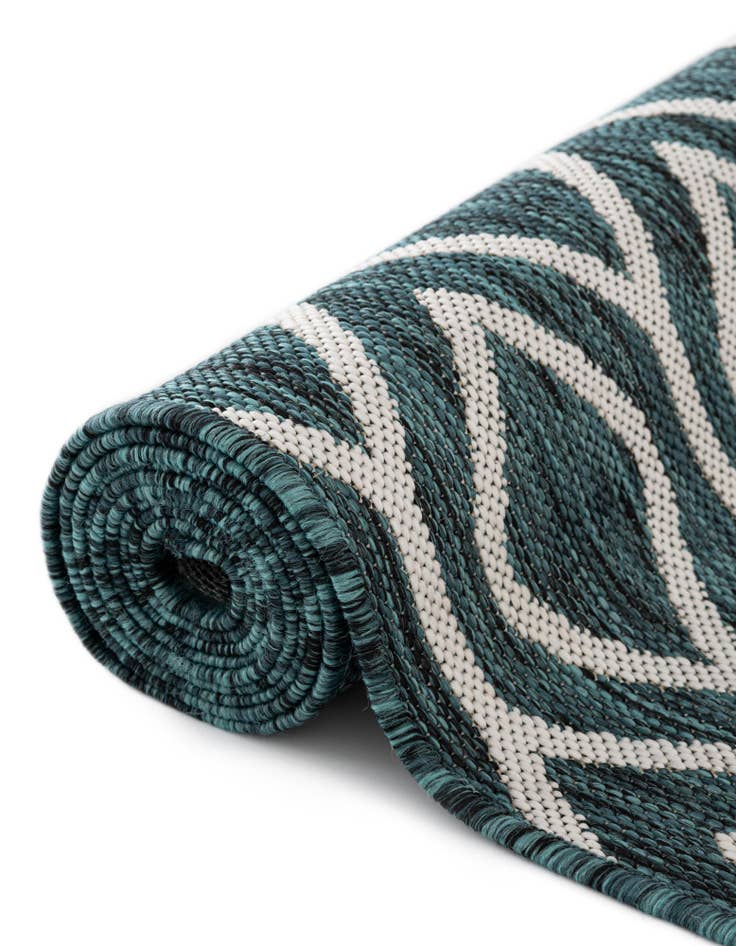 Detail image of  2' x 6'  Washable Jill Zarin Turks and Caicos Indoor / Outdoor Runner Rug