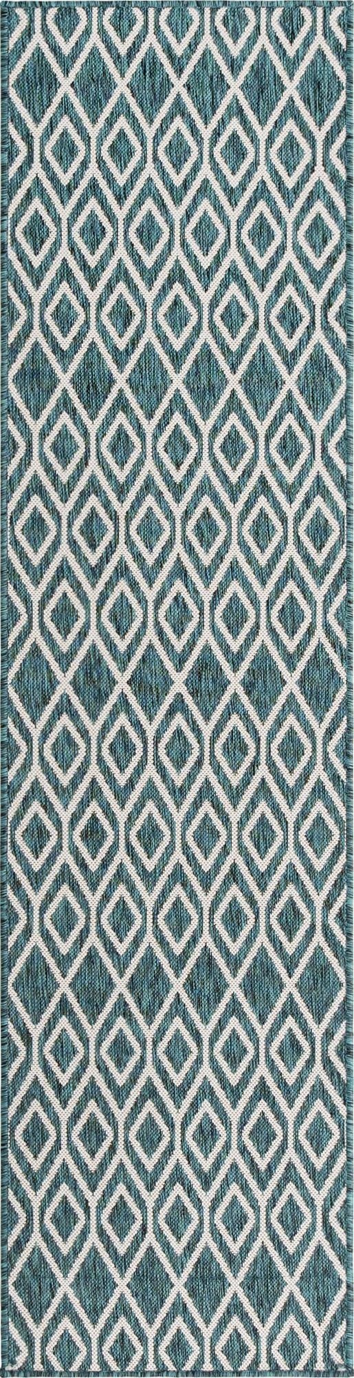  2' x 8'  Washable Jill Zarin Turks and Caicos Indoor / Outdoor Runner Rug