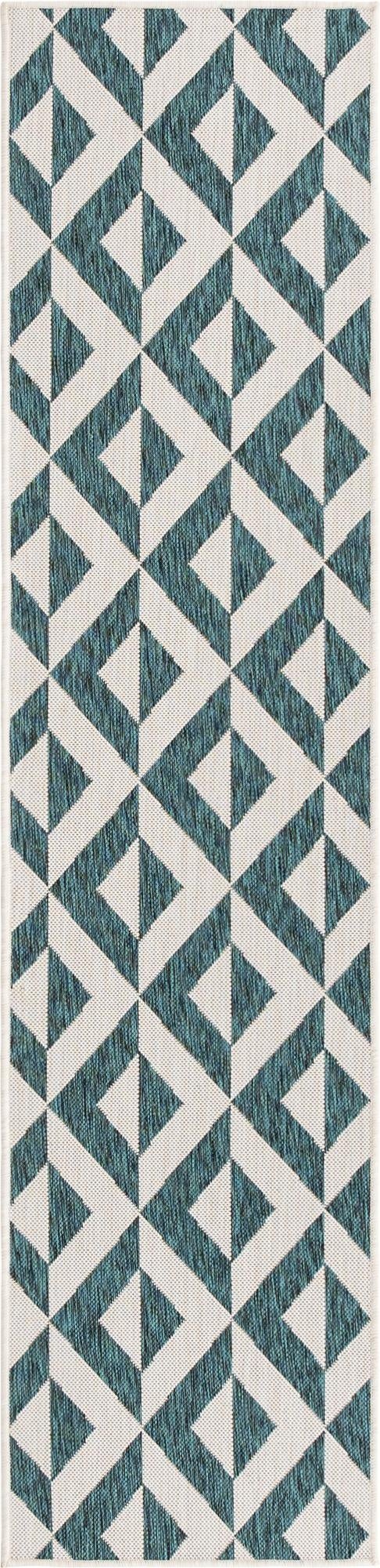 2' x 8'  Washable Jill Zarin Napa Indoor / Outdoor Runner Rug