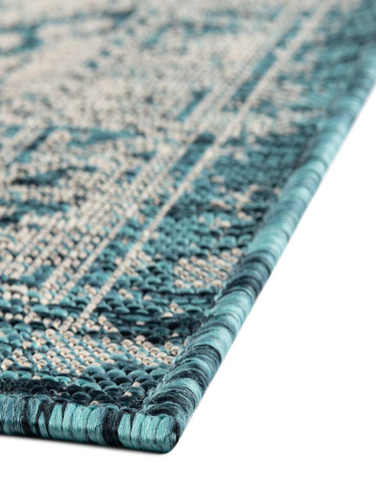 Detail image of  2' 7 x 12'  Washable Aztec Indoor / Outdoor Runner Rug