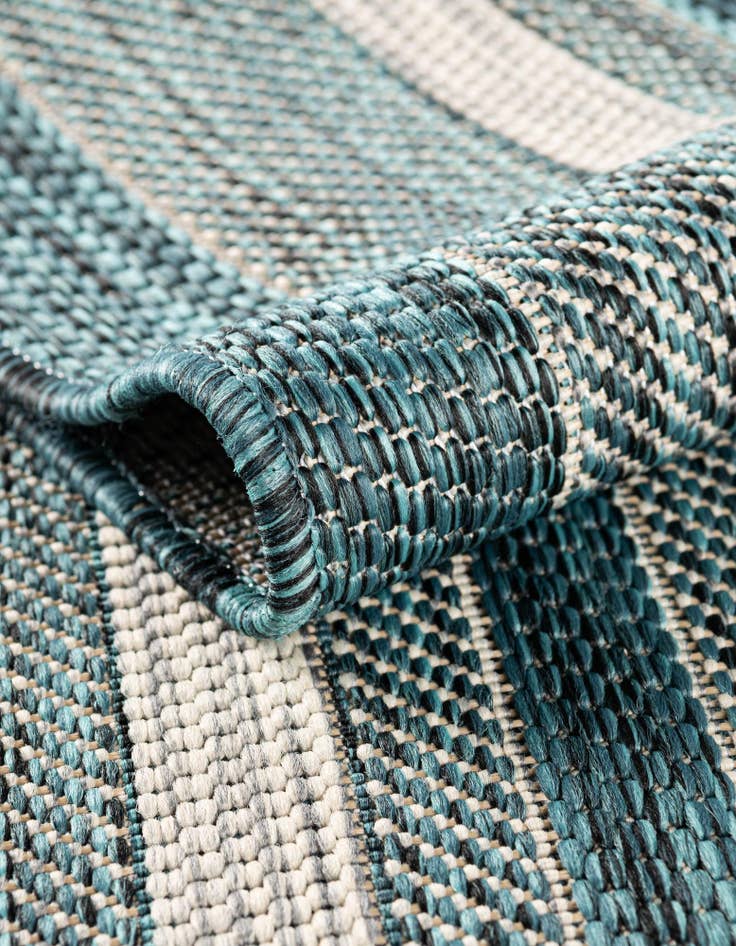 Detail image of  2' x 6'  Washable Border Indoor / Outdoor Runner Rug