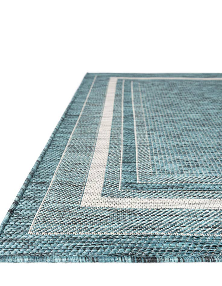 Detail image of  2' x 6'  Washable Border Indoor / Outdoor Runner Rug