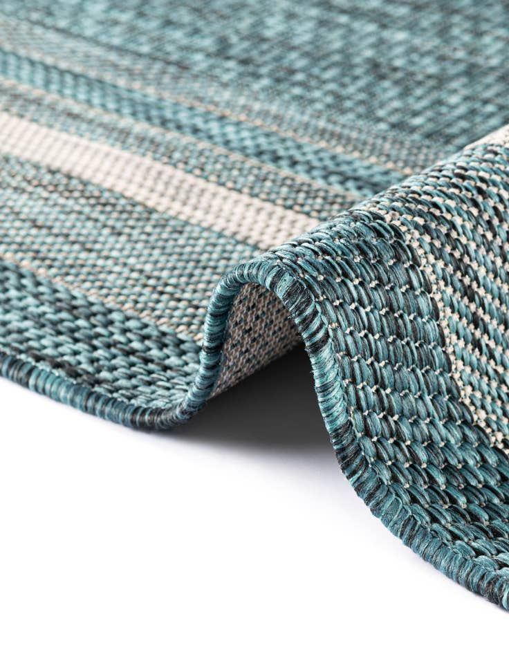 Detail image of  2' x 6'  Washable Border Indoor / Outdoor Runner Rug