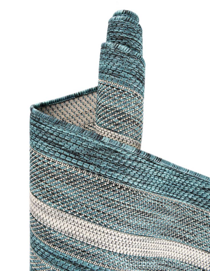 Detail image of  2' x 6'  Washable Border Indoor / Outdoor Runner Rug