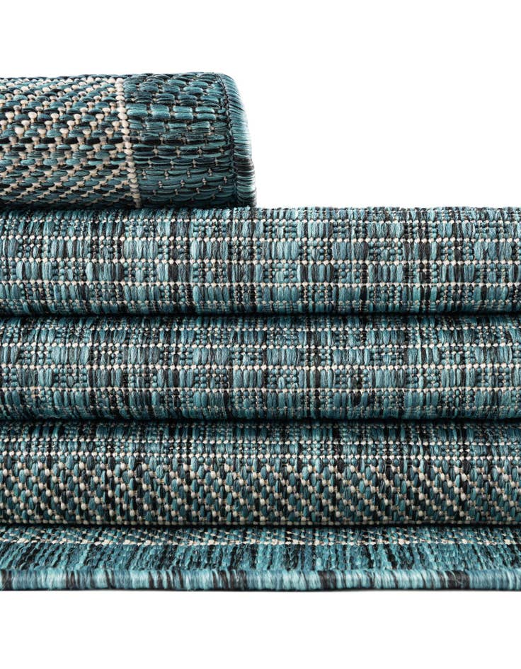 Detail image of  2' x 6'  Washable Border Indoor / Outdoor Runner Rug