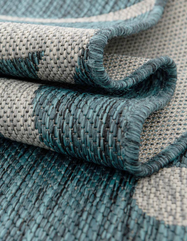 Detail image of  2' x 6'  Washable Botanical Indoor / Outdoor Runner Rug