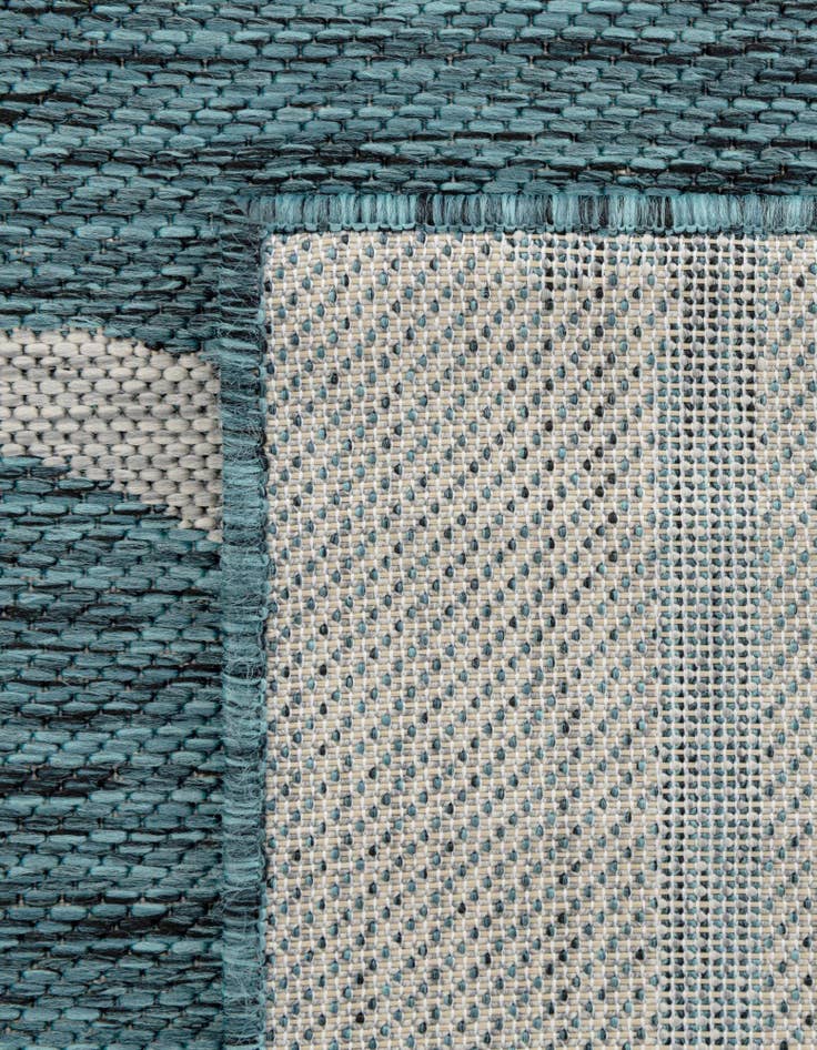 Detail image of  2' x 6'  Washable Botanical Indoor / Outdoor Runner Rug