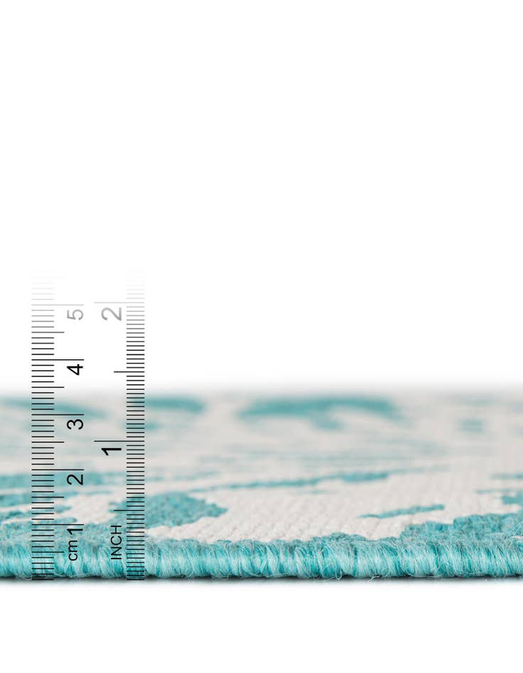 Detail image of  2' 7 x 12'  Washable Coastal Indoor / Outdoor Runner Rug