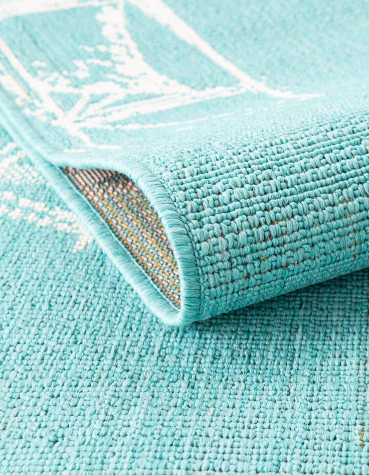 Detail image of  2' x 8'  Washable Coastal Indoor / Outdoor Runner Rug