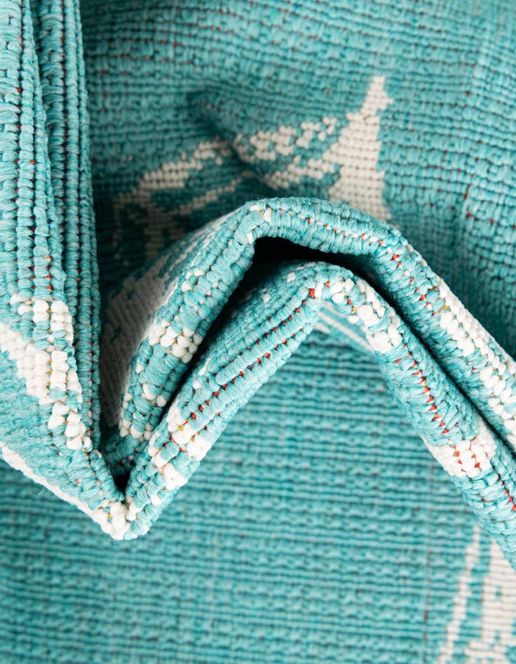 Detail image of  2' x 8'  Washable Coastal Indoor / Outdoor Runner Rug