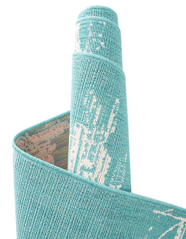 Detail image of  2' x 8'  Washable Coastal Indoor / Outdoor Runner Rug