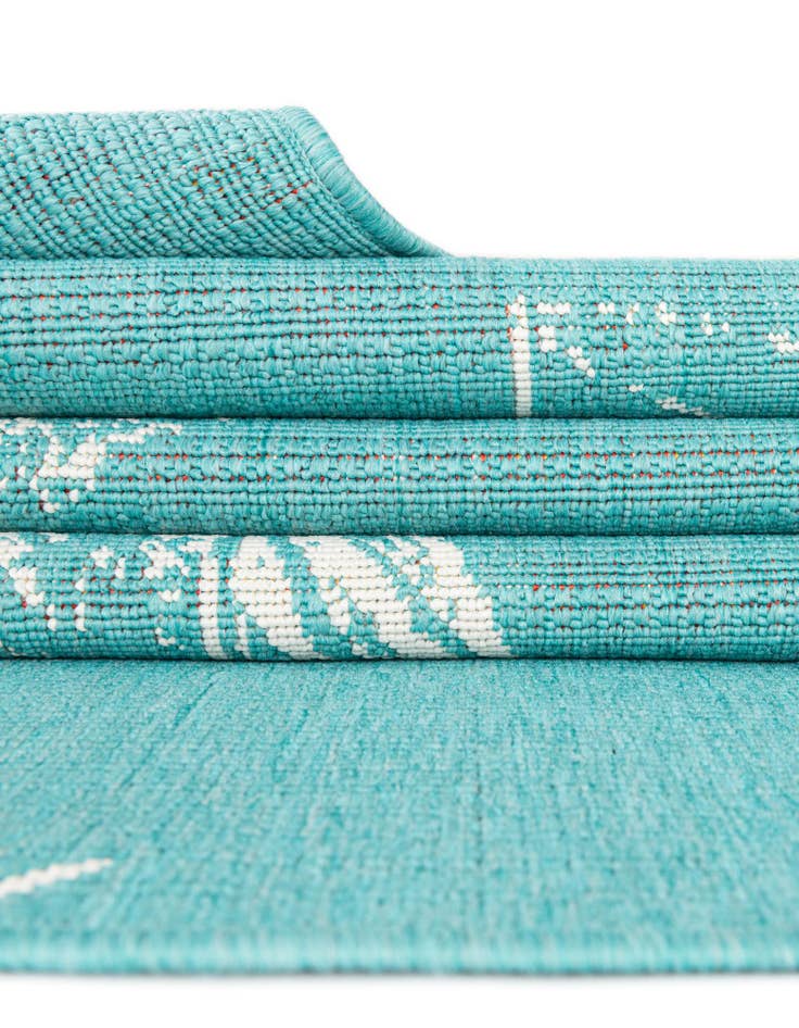 Detail image of  2' x 8'  Washable Coastal Indoor / Outdoor Runner Rug