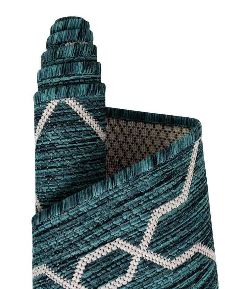 Detail image of  2' x 6'  Washable Lattice Indoor / Outdoor Runner Rug