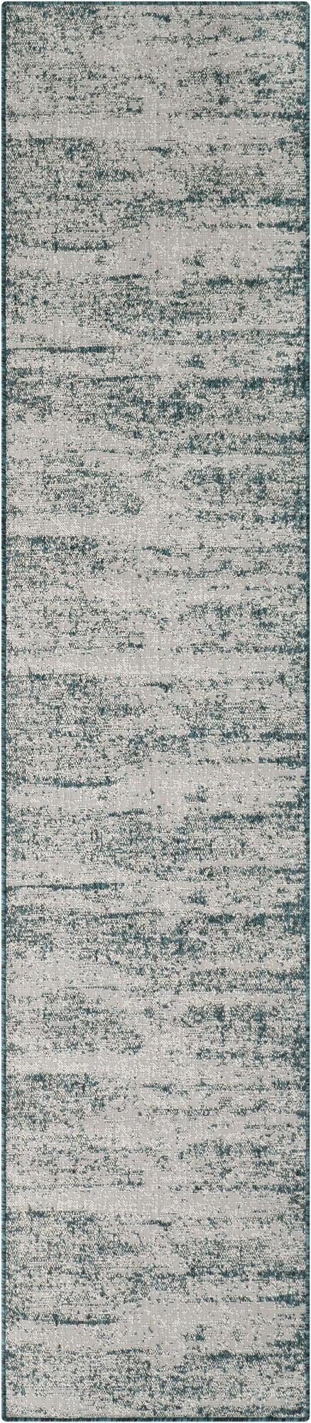  2' 7 x 12'  Washable Modern Indoor / Outdoor Runner Rug