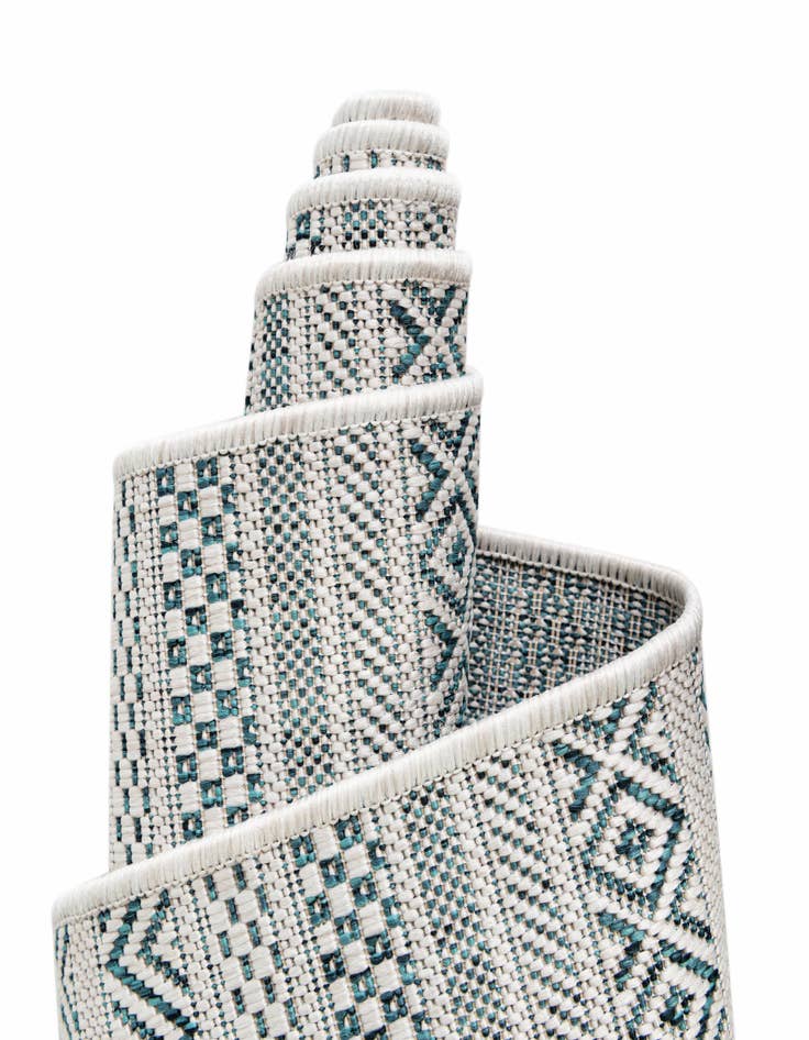 Detail image of  2' x 8'  Washable Ribbon Indoor / Outdoor Runner Rug