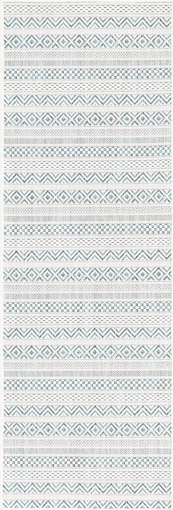  2' x 6'  Washable Ribbon Indoor / Outdoor Runner Rug