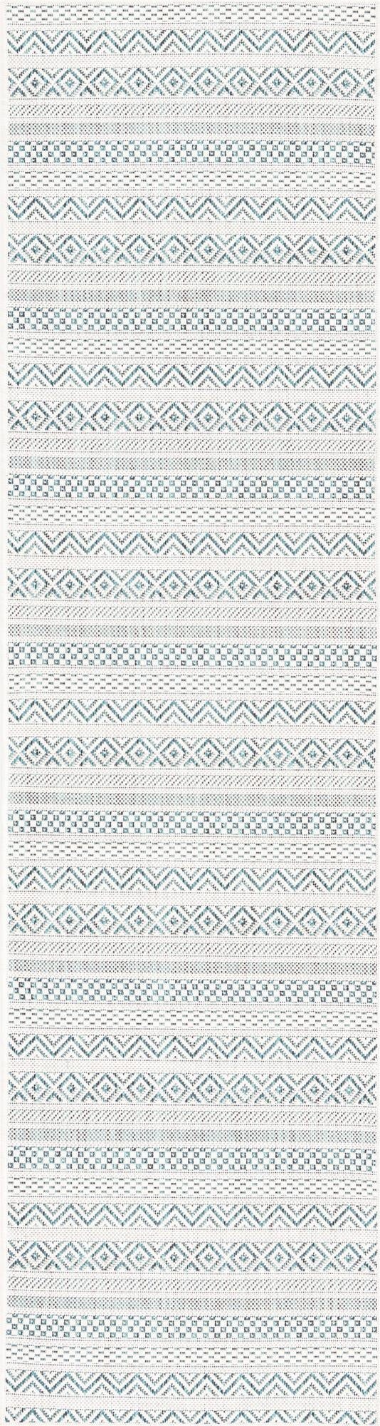  2' x 8'  Washable Ribbon Indoor / Outdoor Runner Rug