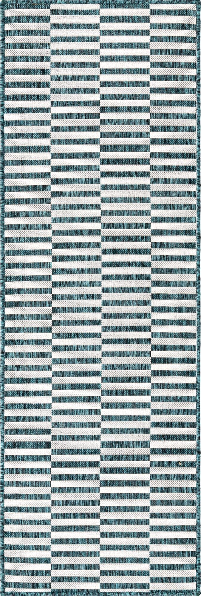  2' x 6'  Washable Ribbon Indoor / Outdoor Runner Rug