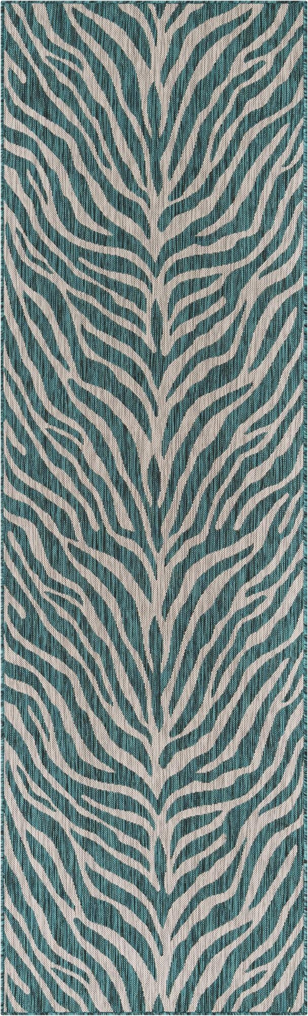  2' 7 x 10'  Washable Safari Indoor / Outdoor Runner Rug