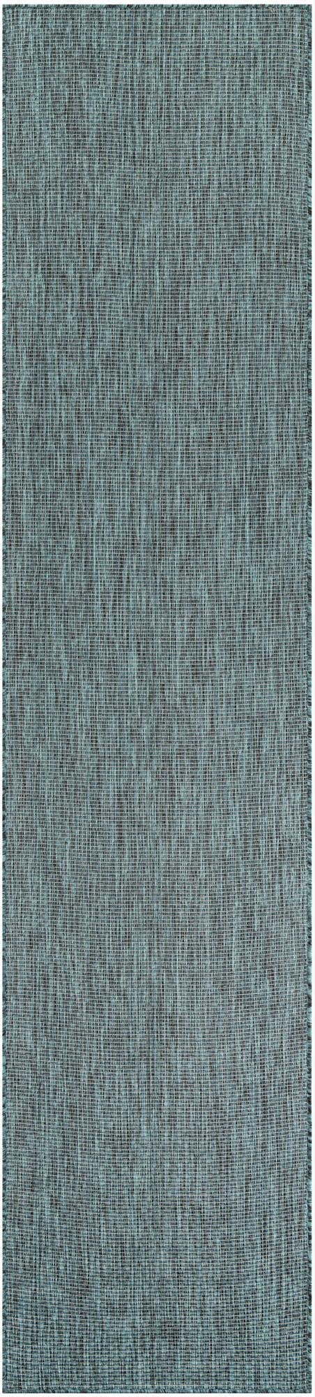  2' 7 x 12'  Washable Solid Indoor / Outdoor Runner Rug
