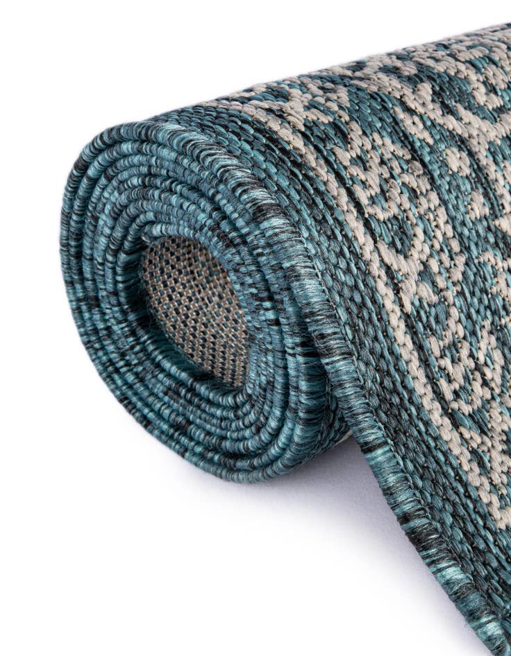 Detail image of  2' x 8'  Washable Traditional Indoor / Outdoor Runner Rug