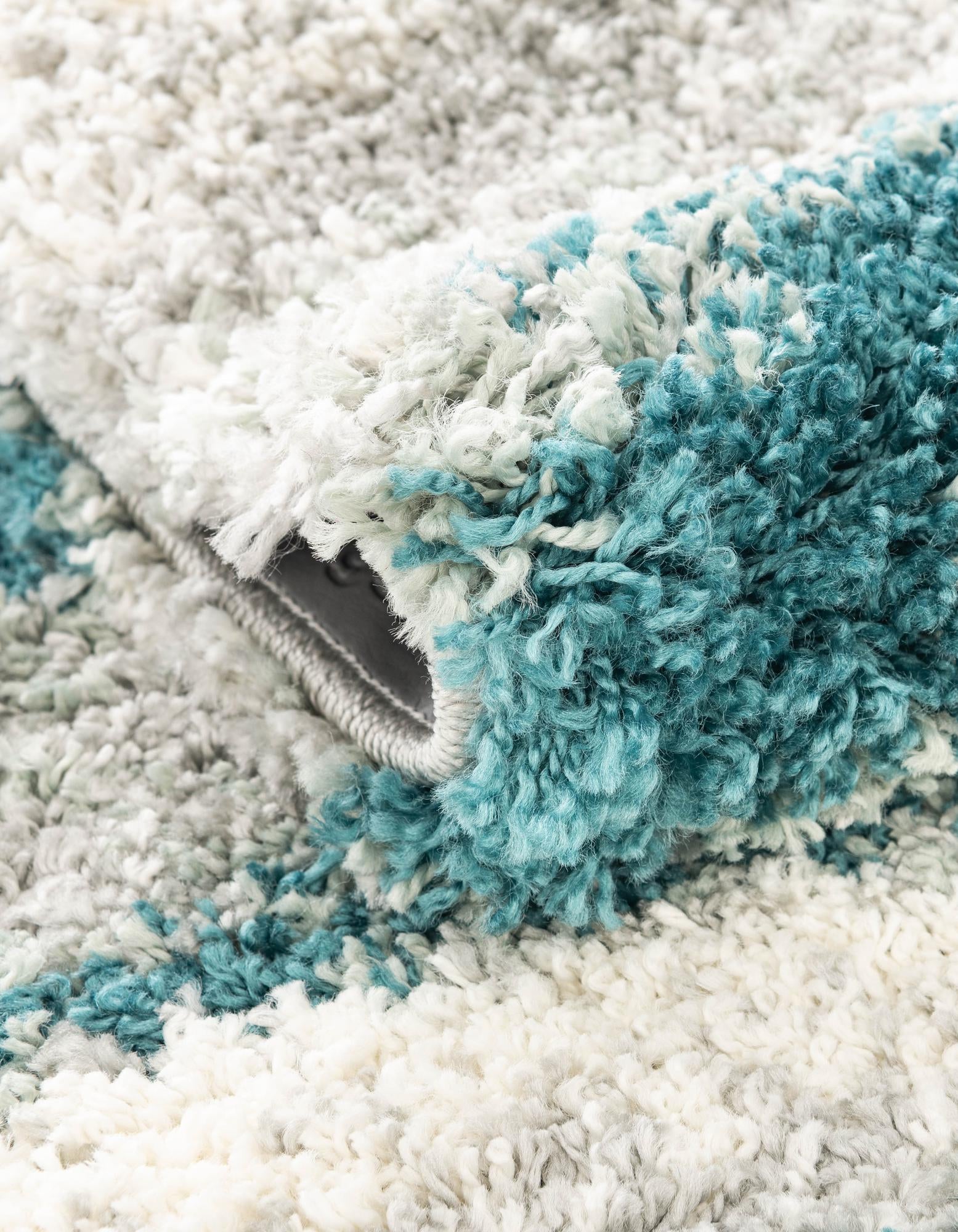 Teal 2' x 6' Soft Touch Shag Runner Rug | Rugs.com