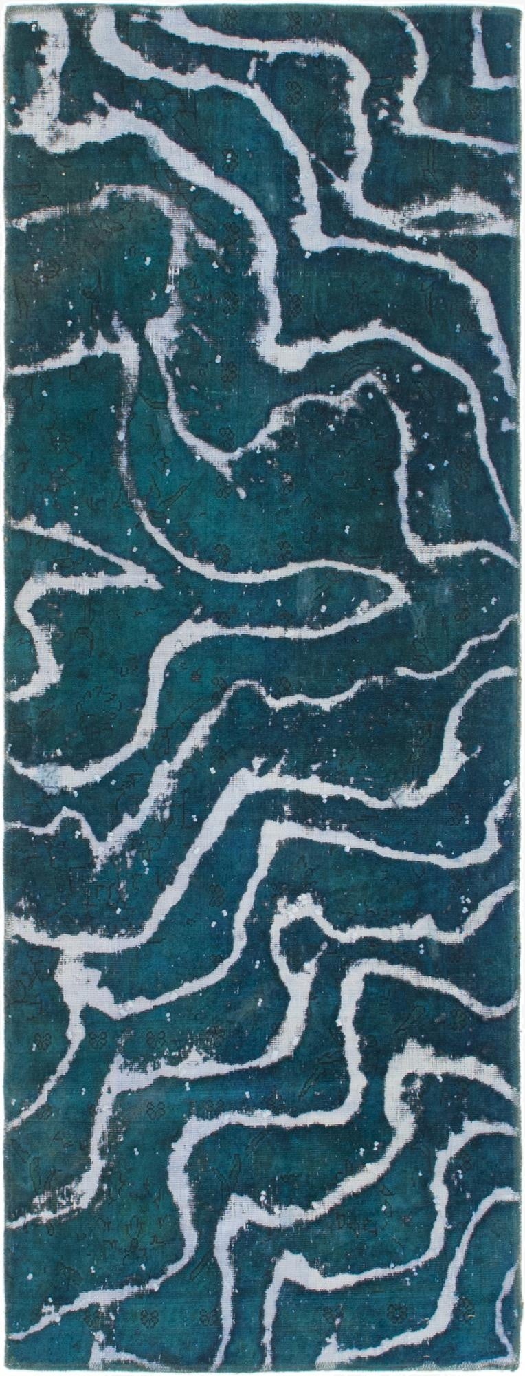  2' 7 x 7'  Hand Knotted Ultra Vintage Persian Wool Runner Rug