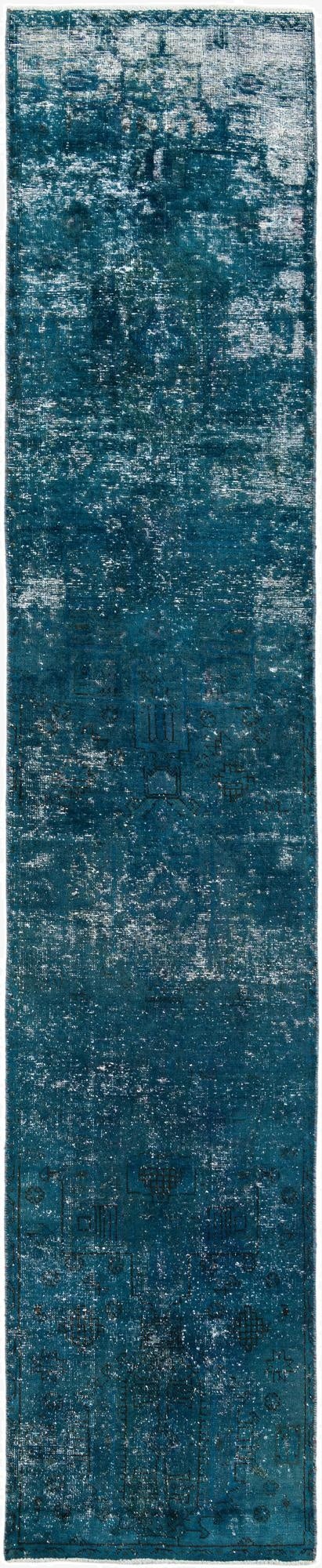  2' 5 x 10' 2  Hand Knotted Ultra Vintage Persian Wool Runner Rug