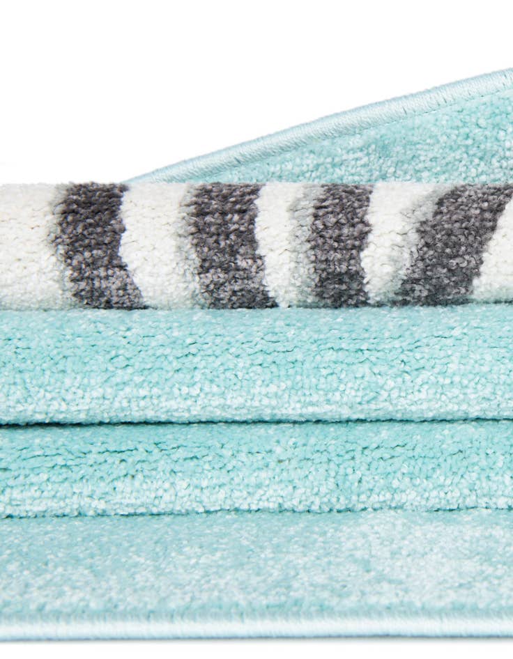 Detail image of  2' 2 x 6' 1 Zebra Whimsy Kids Runner Rug