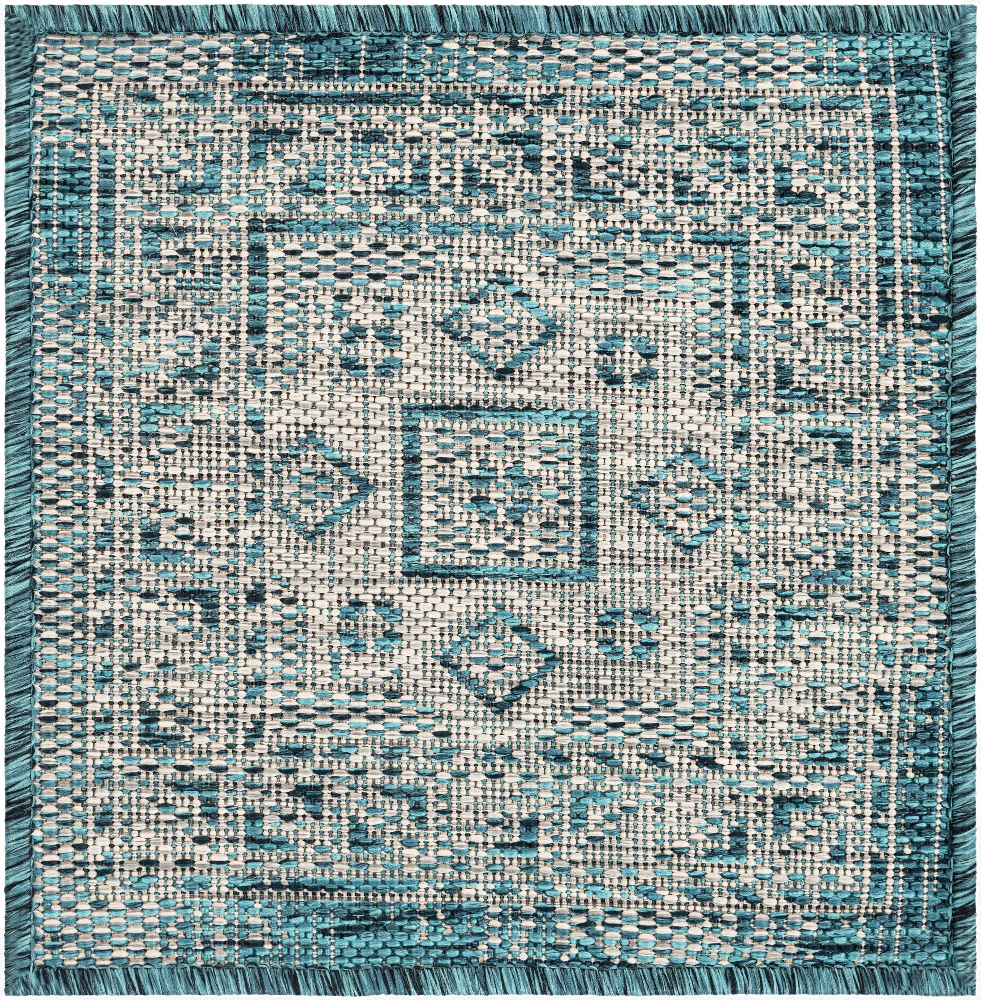  1' 4 x 1' 4  Washable Aztec Indoor / Outdoor Sample Rug